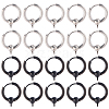24Pcs 2 Colors  304 Stainless Steel Hoop Earring Findings FIND-SC0017-16C-6