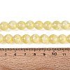 Transparent Half Spray Painted Glass Beads Strands GLAA-Q110-02A-01-4