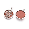 Natural Red Jasper Pendants G-L512-J06-2