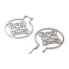 Non-Tarnish 304 Stainless Steel Hoop Earrings EJEW-P271-02A-P-2