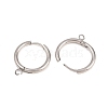316 Stainless Steel Huggie Hoop Earring Findings EJEW-B158-01E-P-2