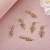 10Pcs Brass Micro Pave Cubic Zirconia Pendants ZIRC-SZ0002-86-4