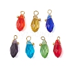 Transparent Glass Pendants PALLOY-JF02703-1