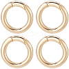 SUNNYCLUE 6Pcs Brass Spring Gate Rings KK-SC0004-72-1