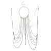 Alloy & Acrylic Rondelle Beads Tassel Sexy Body Chains for Bikini FS-WGE2D08-01-4