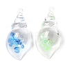 Transparent Acrylic Pendants OACR-M005-02-2