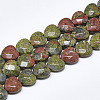 Natural Unakite Beads Strands G-S357-E01-04-1