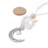 Moon 201 Stainless Steel Pendant Decorations HJEW-JM00958-03-3