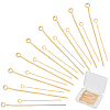 Beebeecraft 100Pcs 2 Style Brass Eye Pins KK-BBC0001-15-1