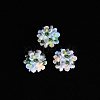 Luminous Polymer Clay Rhinestone Beads CLAY-U002-01G-3