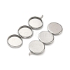 304 Stainless Steel Pendant Cabochon Settings STAS-K320-03A-P-2