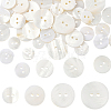 60Pcs 4 Styles Shell Buttons BUTT-SP0001-17-1