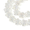 Electroplate Transparent Glass Beads Strands EGLA-N020-02B-3