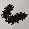 Polyester & Plastic Pearl & Rhinestone Ornament Accessories PATC-WH0008-104A-2