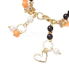 6mm Round Shell Pearl & ABS Plastic Imitation Pearl Tree-Color Multi-Strand Bracelets for Women BJEW-JB10493-3