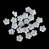 Dyed & Heated Glass Bead Caps GLAA-C042-01O-1