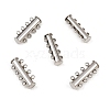 Non-Tarnish 4-Strands 304 Stainless Steel Slide Lock Clasps LS-STAS-H402-35P-01-2