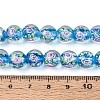 Handmade Foil Glass Beads Strands FOIL-N033-04C-4
