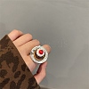 Afternoon Tea Resin & Plastic Adjustable Finger Rings for Women RJEW-K317-01C-1