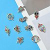 10Pcs 10 Styles Alloy Connector Charms FIND-YW0004-21-1