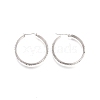 304 Stainless Steel Geometric Hoop Earrings for Women STAS-D171-33C-P-1