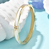 304 Stainless Steel Rhinestone Bangles for Women BJEW-Z092-07G-2