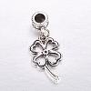 Tibetan Style Alloy European Dangle Charms MPDL-J041-06AS-2