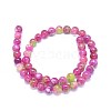 Natural Dyed Jade Beads Strands G-F601-A09-2