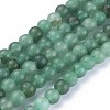 Natural Green Aventurine Beads Strands G-Q462-8mm-20A-2