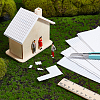 Olycraft 6 Sheets 2 Style PVC Plastic Roof Tiles DIY-OC0010-36-4