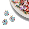 Alloy Enamel Pendants PW-WG47408-04-1