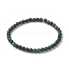 4.5mm Natural African Turquoise(Jasper) Round Beaded Stretch Bracelets BJEW-JB10855-01-1