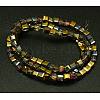 Electroplate Glass Beads Strands EGLA-D018-4x4mm-17-1