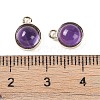 Natural Amethyst Pendants G-K372-03G-02-3