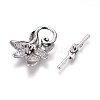 Tibetan Style Alloy Toggle Clasps PALLOY-F230-02AS-3