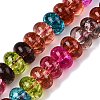 Baking Paint Transparent Glass Beads Strands DGLA-N005-12E-1