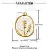304 Stainless Steel Enamel Pendants STAS-OY015-27G-2