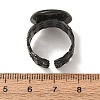 Woven Bezel 304 Stainless Steel Cuff Ring Components SA-CBAD8FA-01EB-05-3