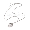 304 Stainless Steel Cable Chain Macrame Pouch Slider Necklace Making NJEW-JN05063-01-4