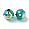 AB Color Plated Glass Beads EGLA-P059-02A-AB11-2