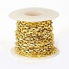 Rack Plating Brass Paperclip Chains CHC-F016-01G-3