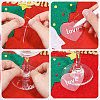 30Pcs 6 Color Gradient Transparent Acrylic Disc Wine Glass Charms AJEW-AB00013-4