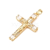Easter Brass Micro Pave Clear Cubic Zirconia Pendants CU-CBA97F2-01B-G-2