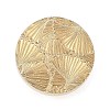 Texture Theme Roung Brass Stamp Head AJEW-M036-06J-G-2