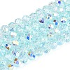 Transparent Glass Beads Strands X-EGLA-N016-3mm-01-1