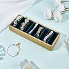 10 Grids PU Leather Bangle Organizer Display Trays BDIS-WH0008-19B-4