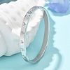 304 Stainless Steel Rhinestone Bangles for Women BJEW-Z092-15P-2