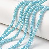 Electroplate Opaque Glass Beads Strands EGLA-A034-P4mm-T11-1