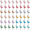   48Pcs 12 Colors Alloy Enamel Connector Charms ENAM-PH0002-23-1