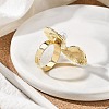 Conch Alloy Adjustable Rings for Women RJEW-B108-03KCG-4